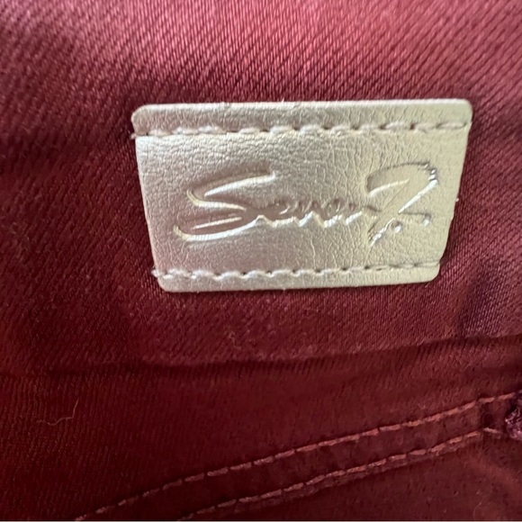 Seven 7 Tummy Less High Rise Skinny Jeans, Fired Brick Red Burnt size 14 - Picture 6 of 16